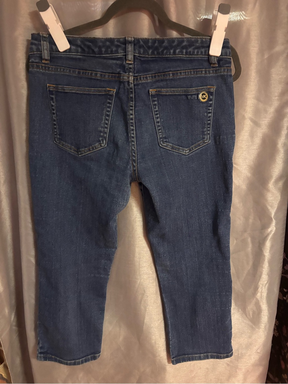 Michael Kors Women’s Straight Leg Jeans in Dark Blue Wash - Picture 4 of 4
